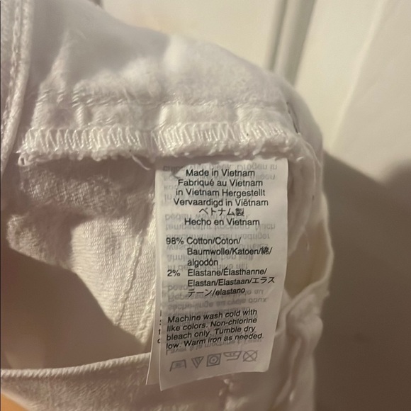 MADEWELL The Perfect Vintage Crop Jeans,white button front jeans women’s size 25 - Picture 13 of 13